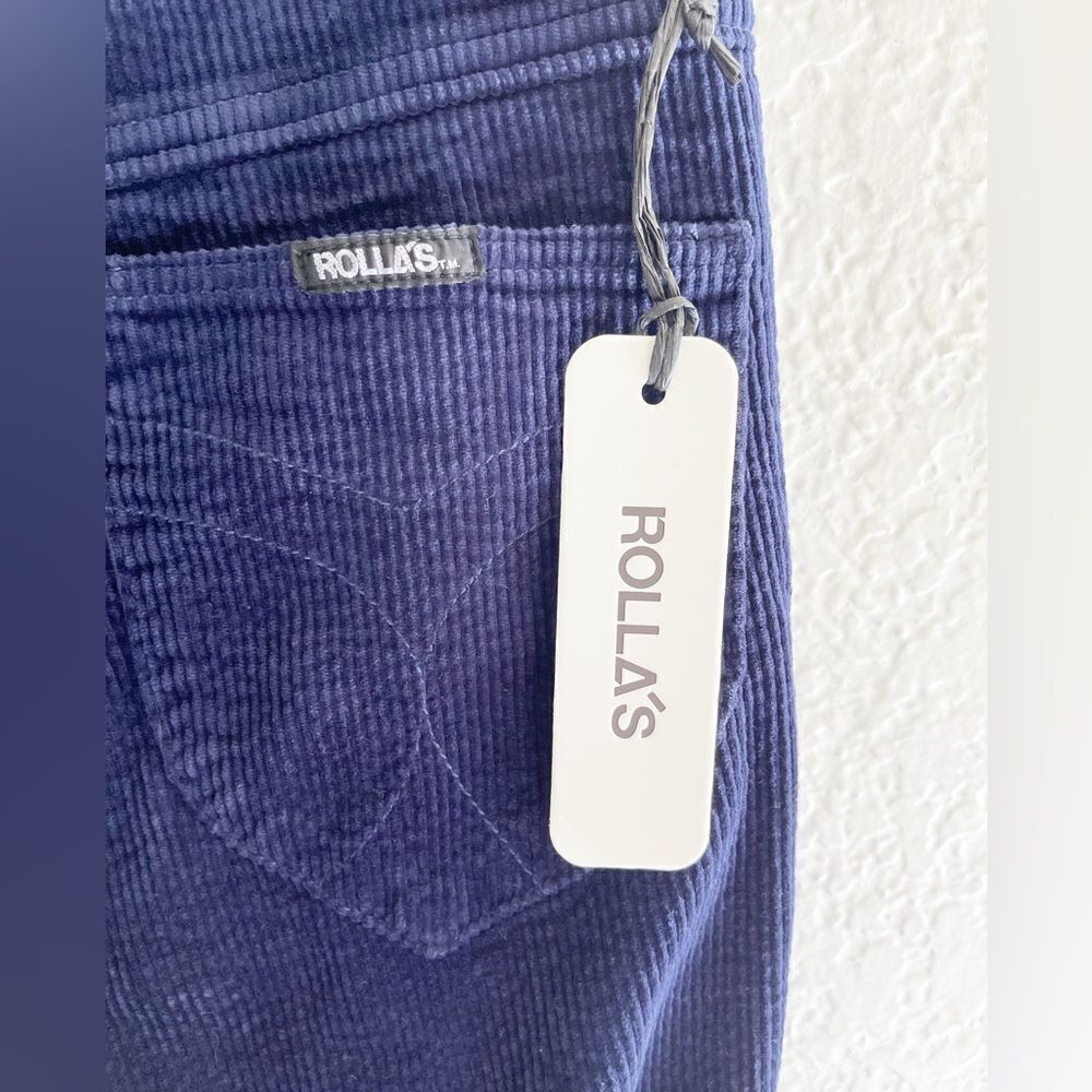 ROLLA'S Eastcoast flare corduroy in Navy. Boho 70’s inspired bell bottoms 27 NWT - Picture 8 of 11